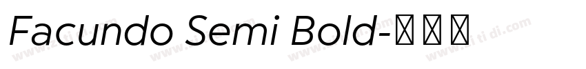 Facundo Semi Bold字体转换